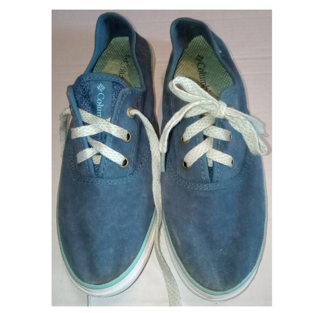 Columbia Vulcan N Vent Boat Water Shoes Women’s Size 8 Blue Canvas